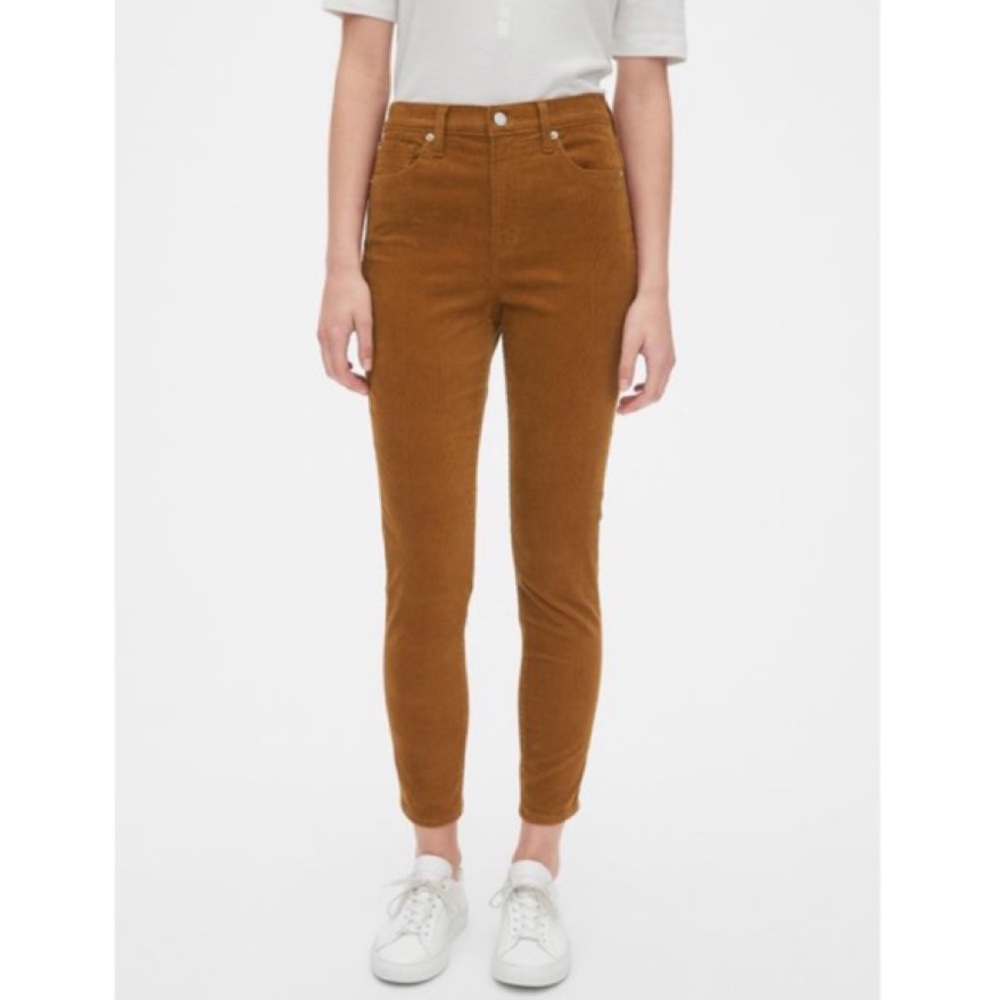 GAP high rise true skinny corduroy pants 10 short